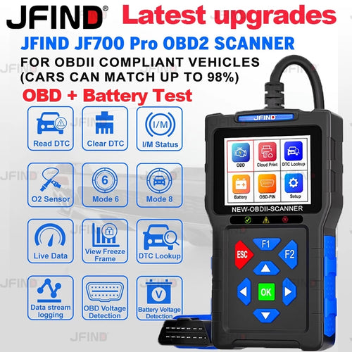 JF700 OBD II Scanner-Car and Motorcycles