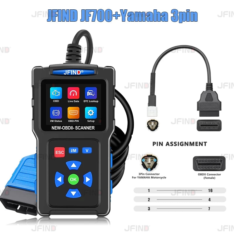 JF700 OBD II Scanner-Car and Motorcycles
